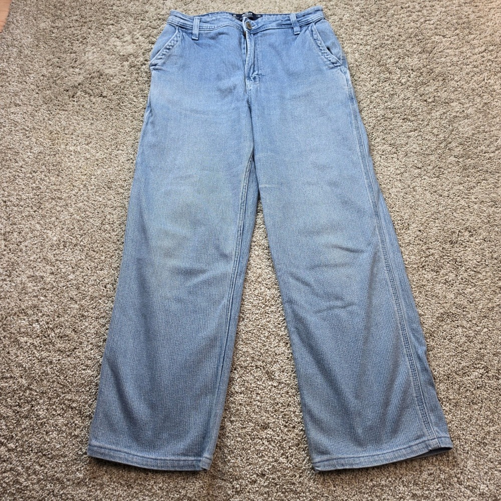 Hollister Ultra High-Rise Dad Jean Womens‎ 10R 30W Blue Vintage Stretch Outdoor